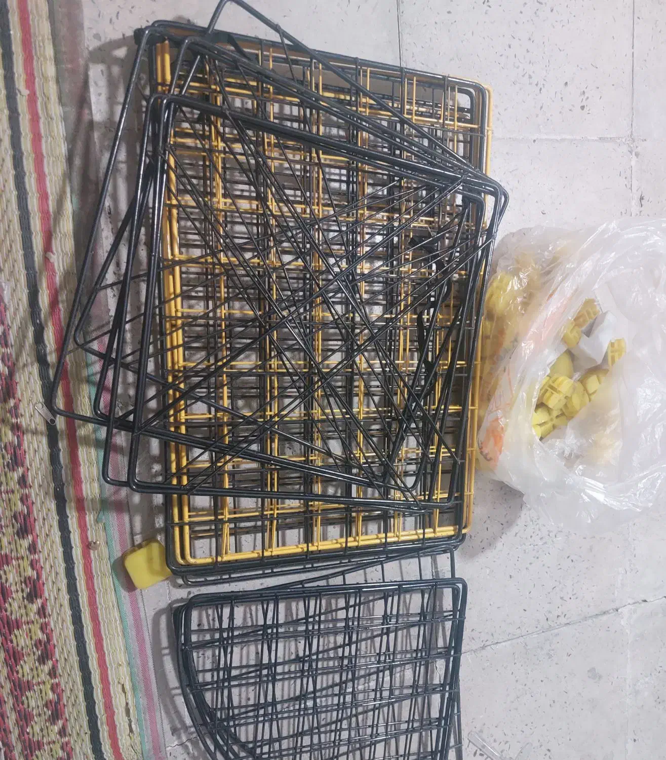 قفسه فلزی مشبک۳۲تا|کتابخانه، شلف، قفسه‌های دیواری|اندیشه, شهرک کوثر|دیوار