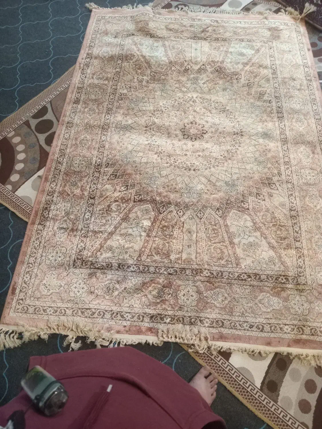 فرش دستبافت ابریشم ۷۰ساله به بالا|فرش|سرخرود, |دیوار