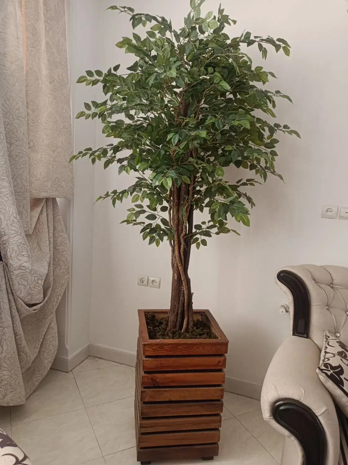 درختچه مصنوعی درحد نو|گل مصنوعی|اندیشه, اندیشه فاز ۳|دیوار