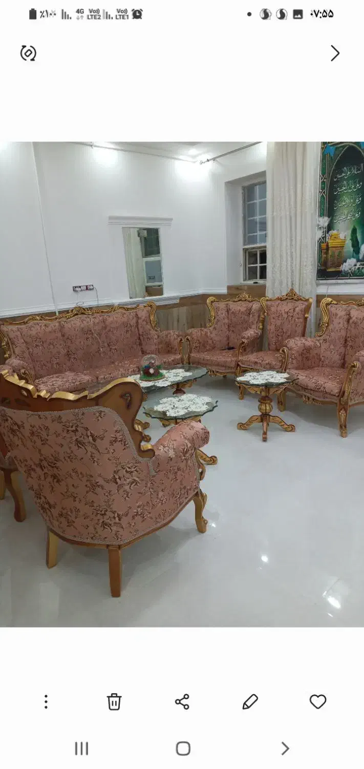 مبل چوب در حد نو|مبلمان خانگی و میز عسلی|زابل, |دیوار