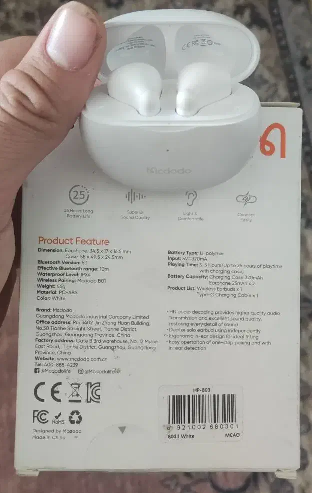 ایرپاد mcdodo|لوازم جانبی موبایل و تبلت|تهران, خواجه نصیر طوسی|دیوار