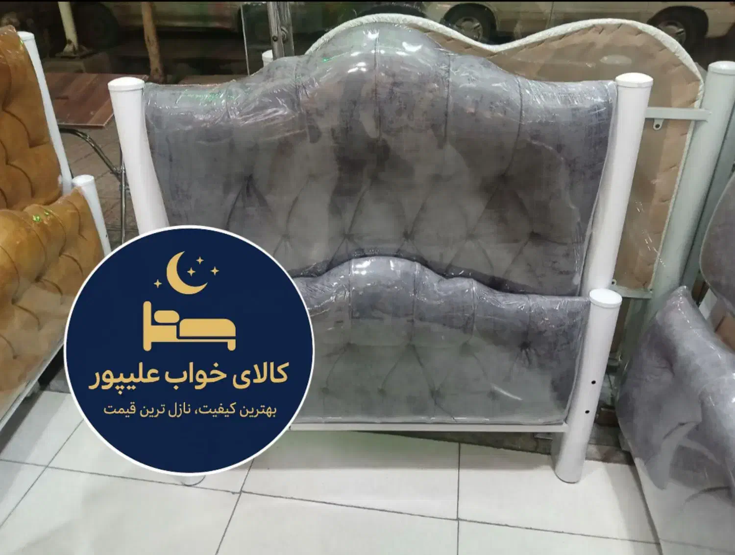 تختخواب تکنفره فلزی(طرح استار)|تخت و سرویس خواب|مشهد, طلاب|دیوار