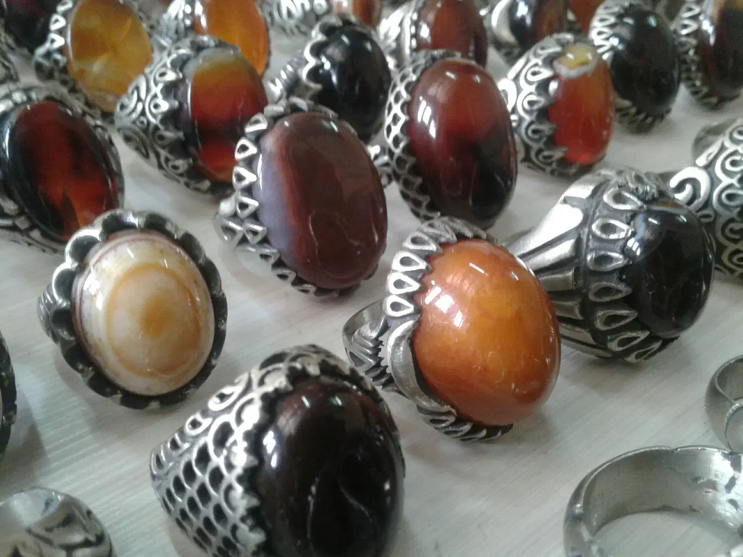 انواع انگشتر ( طرح نقره )|جواهرات|قم, سرحوض|دیوار