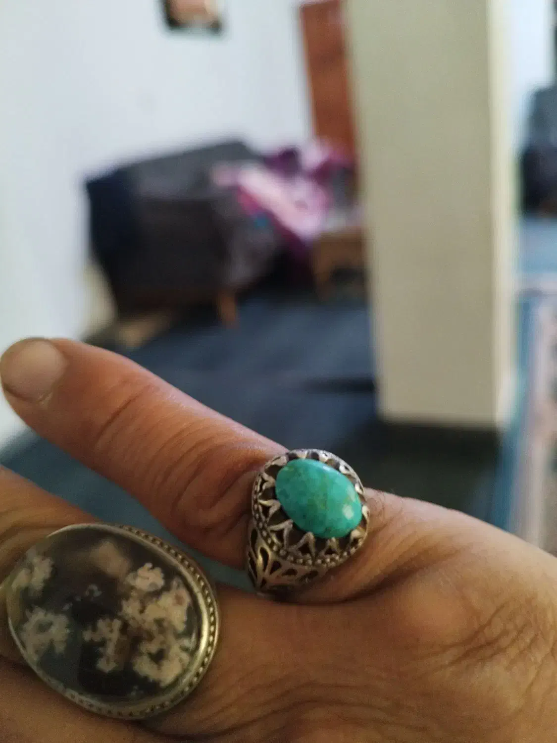 انگشتر زبرجد نیشابور شجر وشرف شمس|جواهرات|لنگرود, |دیوار