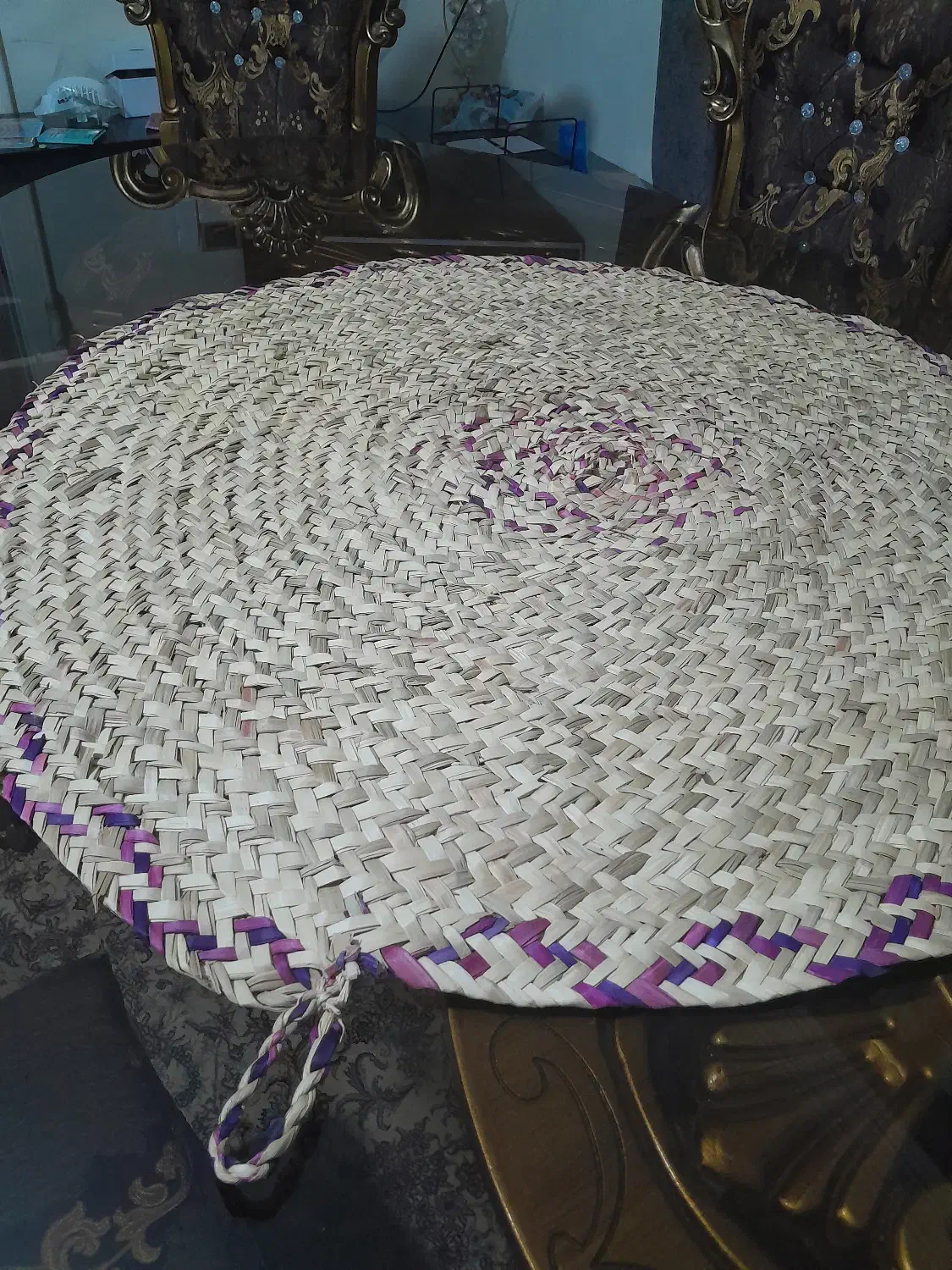 رومیزی و سفره حصیری بزرگ|صنایع دستی و سایر لوازم تزئینی|تهران, هفده شهریور|دیوار