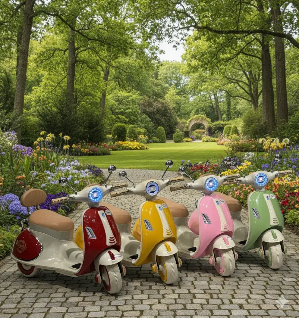 موتور شارژی کودک سه چرخ طرح وسپا|اسباببازی|قزوین, |دیوار