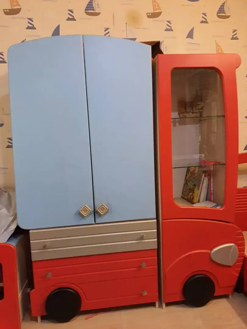 سرویس خواب کودک و نوجوان برند بهارنارنج|تخت و سرویس خواب|آمل, |دیوار