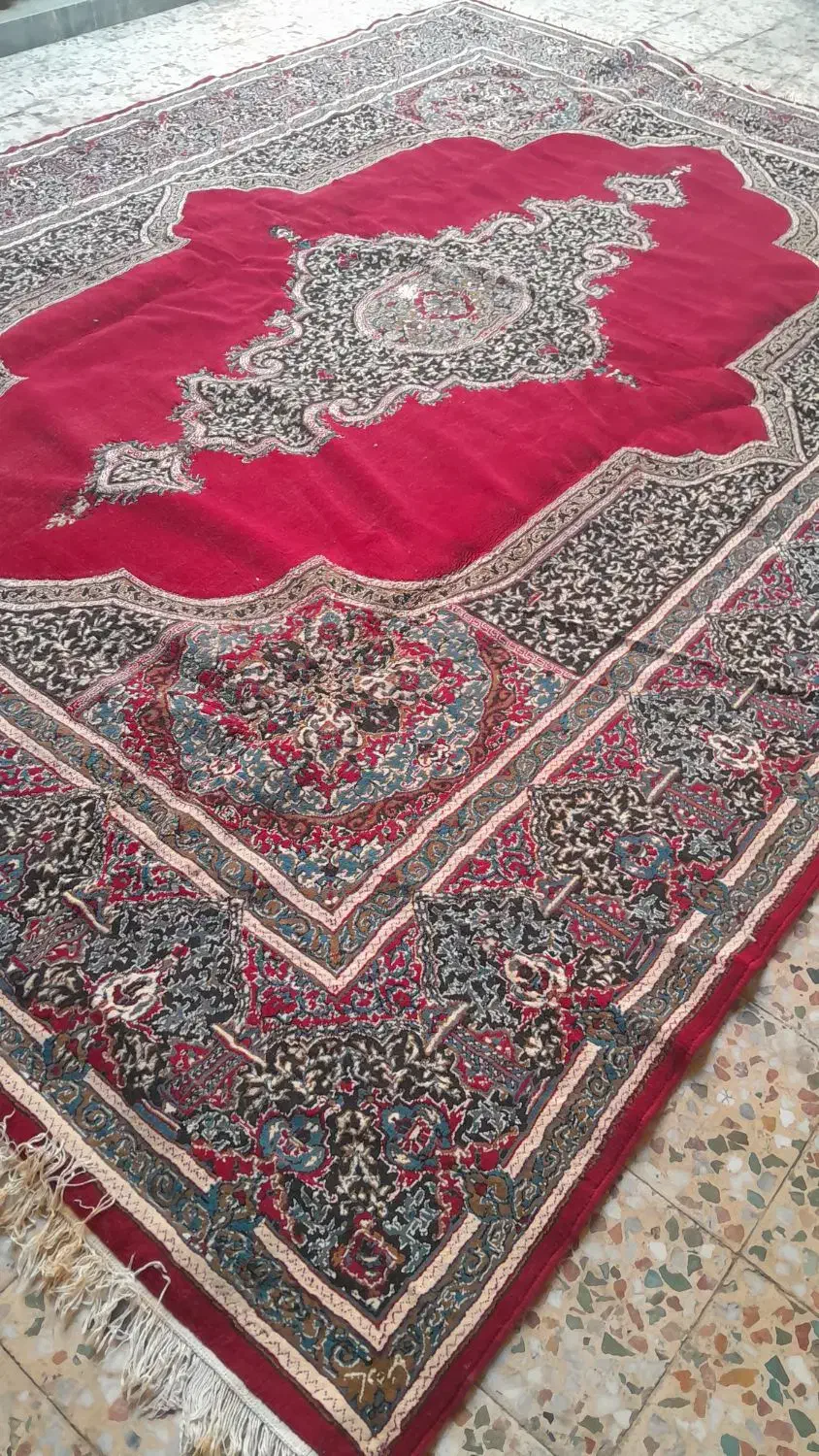 قالی ۱۲متری سالم|فرش|دزفول, |دیوار