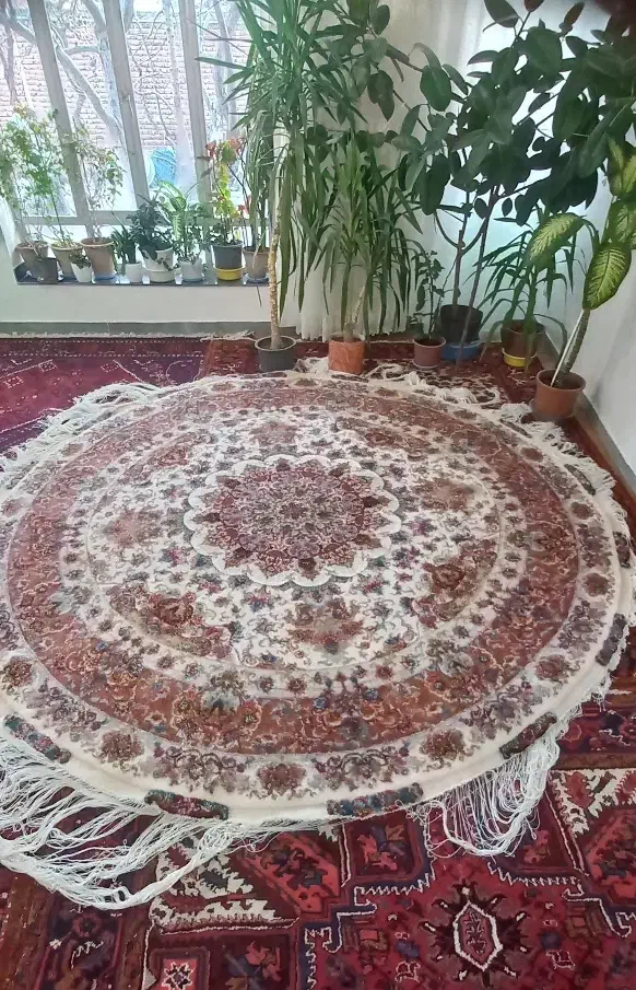 فرش دستباف اصیل (دایره)|فرش|آذرشهر, |دیوار