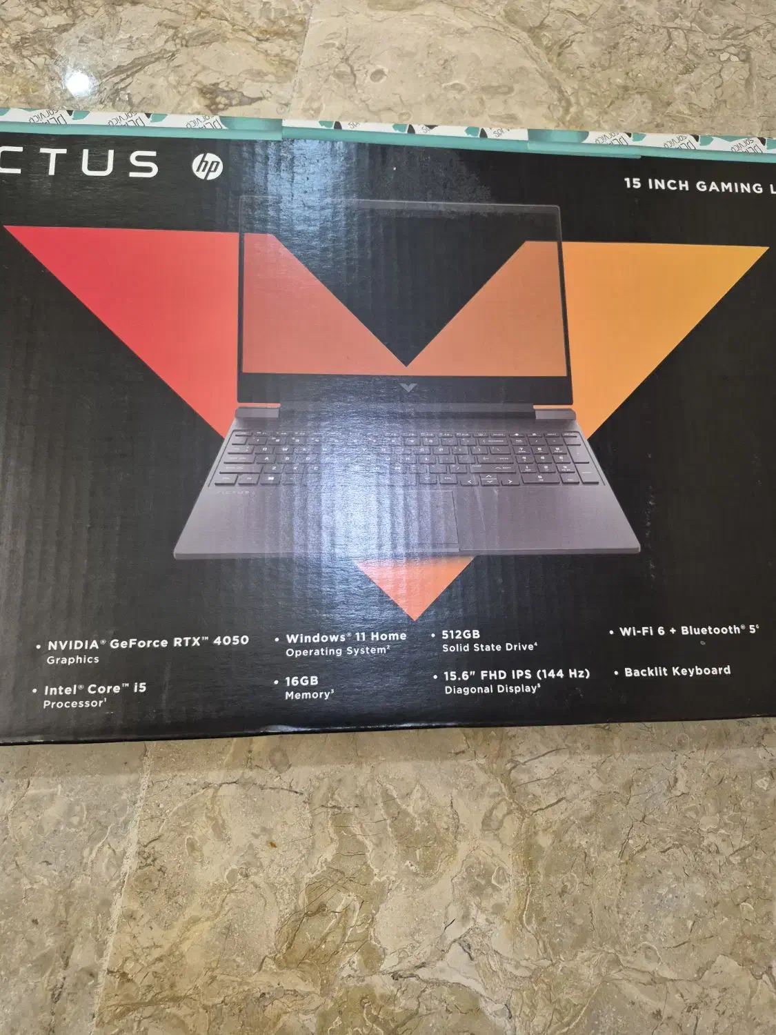 laptop hp victua15 fa1082wn بسیار تمیز|رایانه همراه|تهران, جوادیه|دیوار