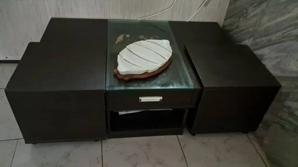 میز جلو مبلی با دو عسلی|مبلمان خانگی و میز عسلی|قروه, |دیوار