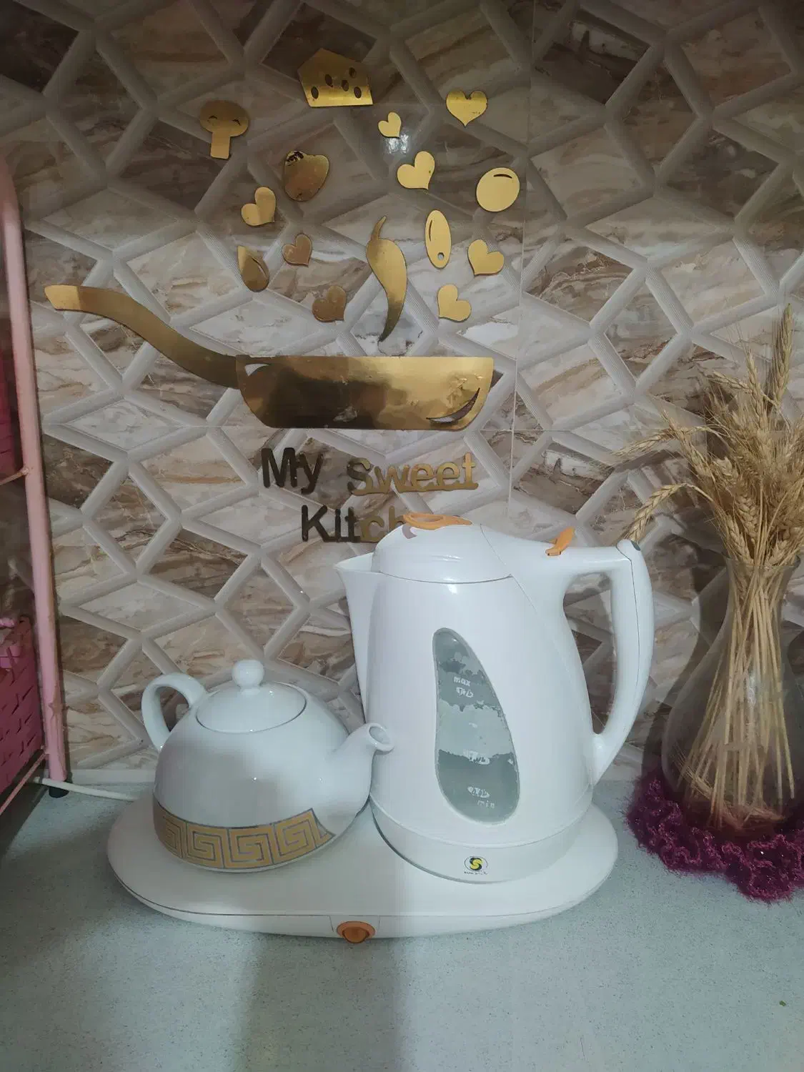 چای ساز|سماور، چای‌ساز، قهوه‌ساز|میانه, |دیوار