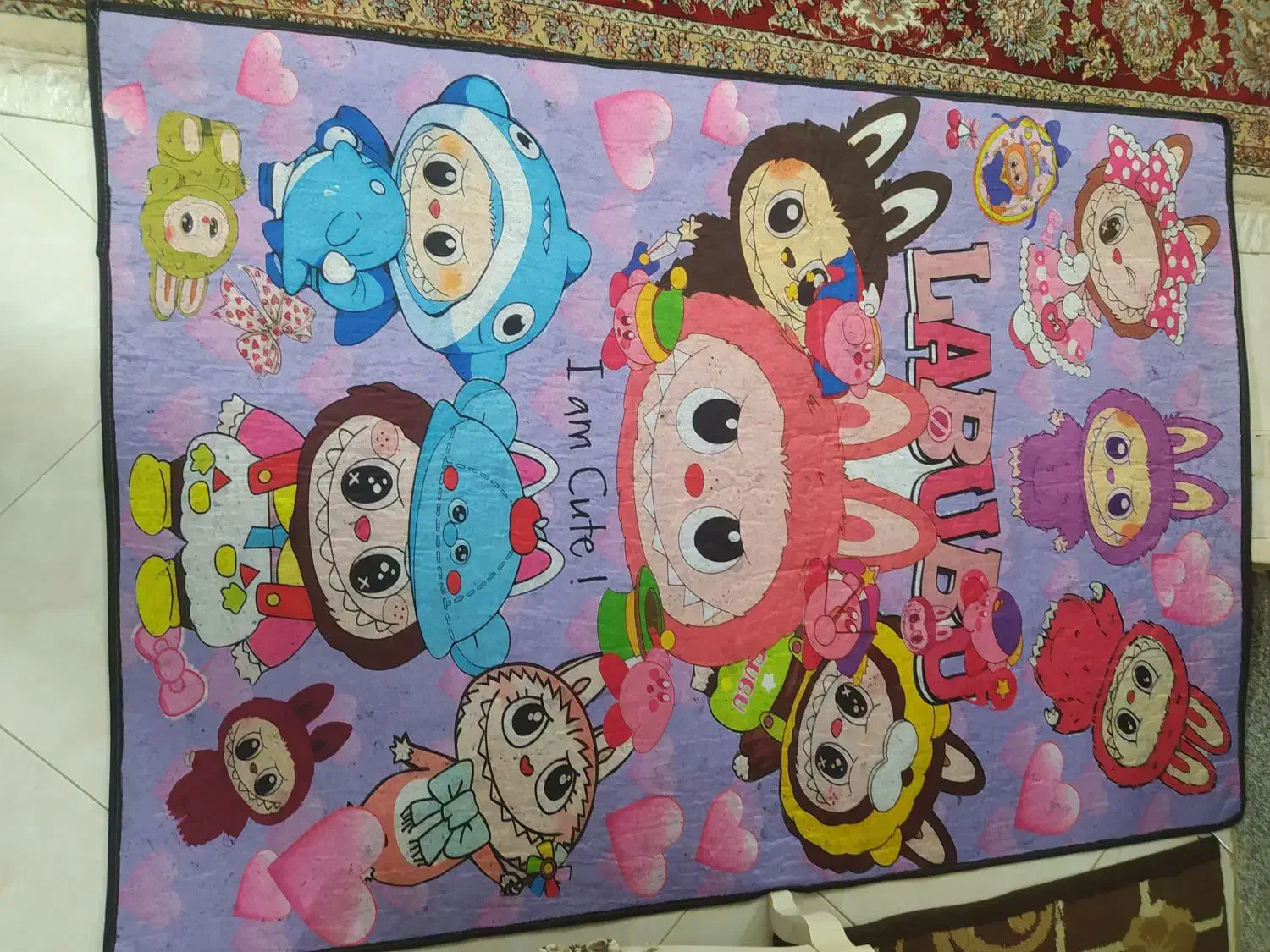 قالیچه طرح کودک|فرش|اصفهان, دوطفلان|دیوار