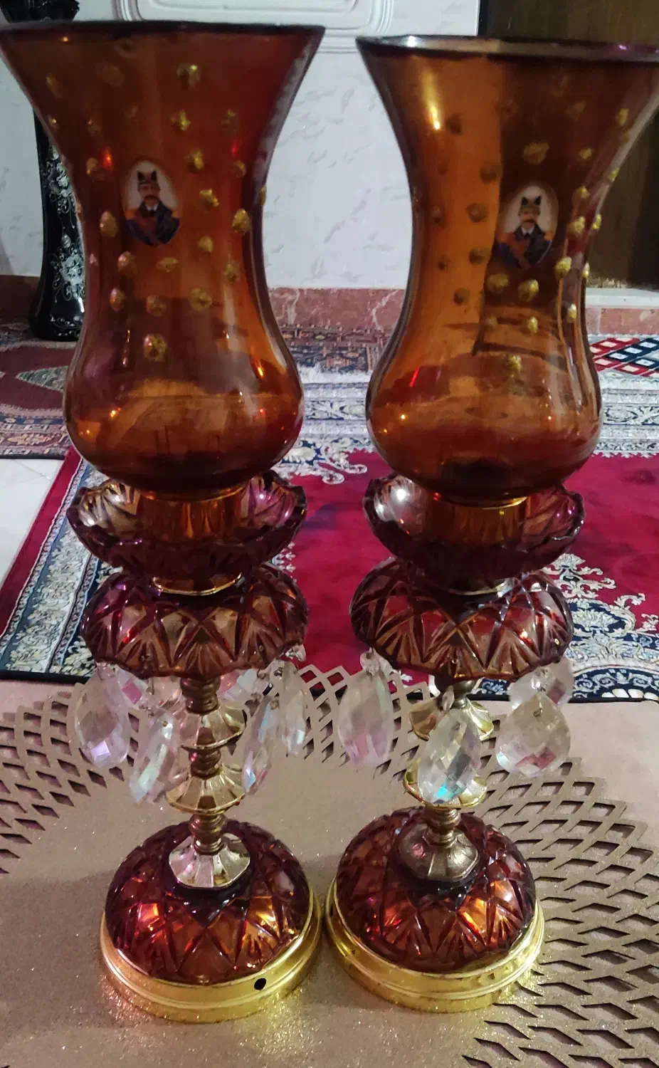 دوعددشمعدان|صنایع دستی و سایر لوازم تزئینی|بومهن, |دیوار