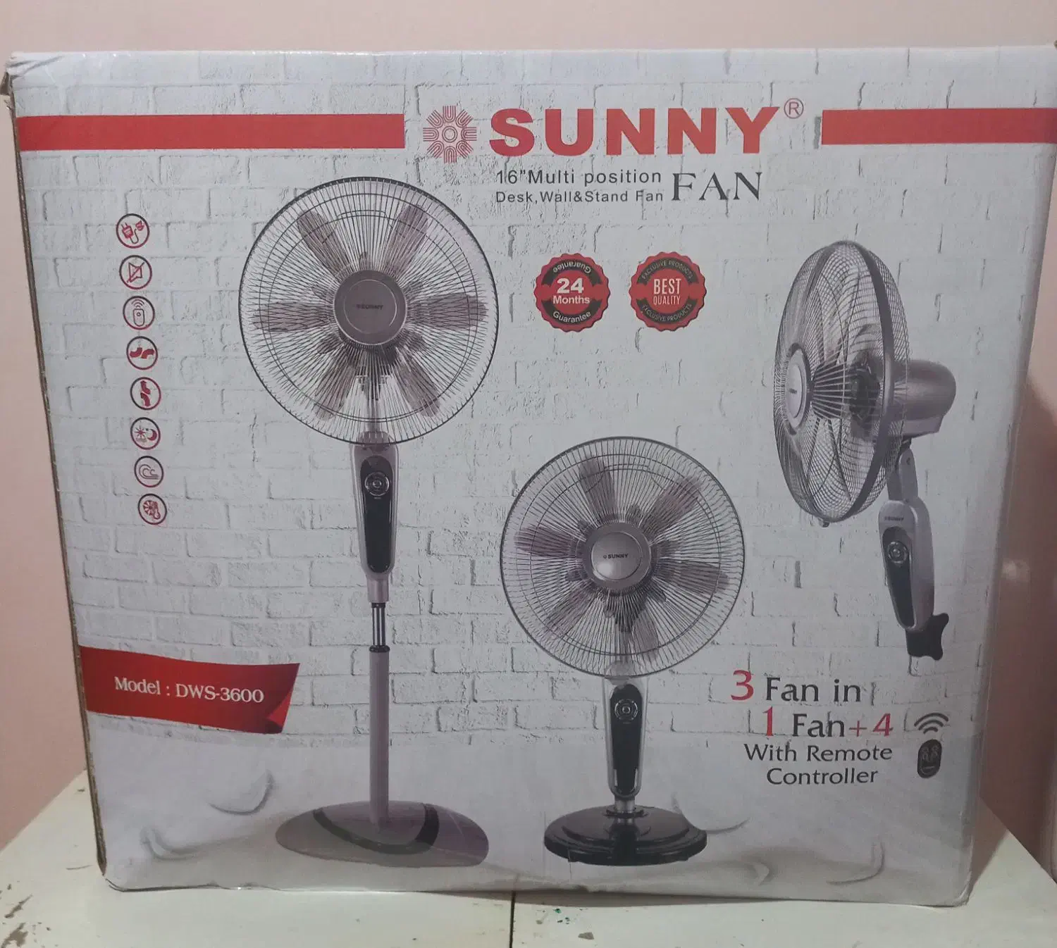 پنکه SUNNY زیر قیمت (نو)|پنکه و تصفیه‌کنندهٔ هوا|لاهیجان, طالقانی|دیوار