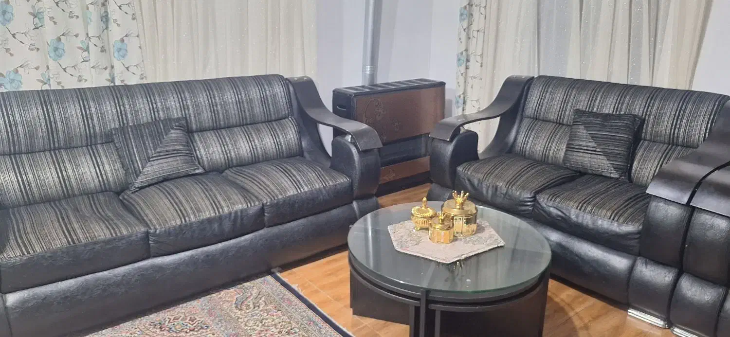 مبل ۷نفره با میز|مبلمان خانگی و میز عسلی|چالوس, |دیوار