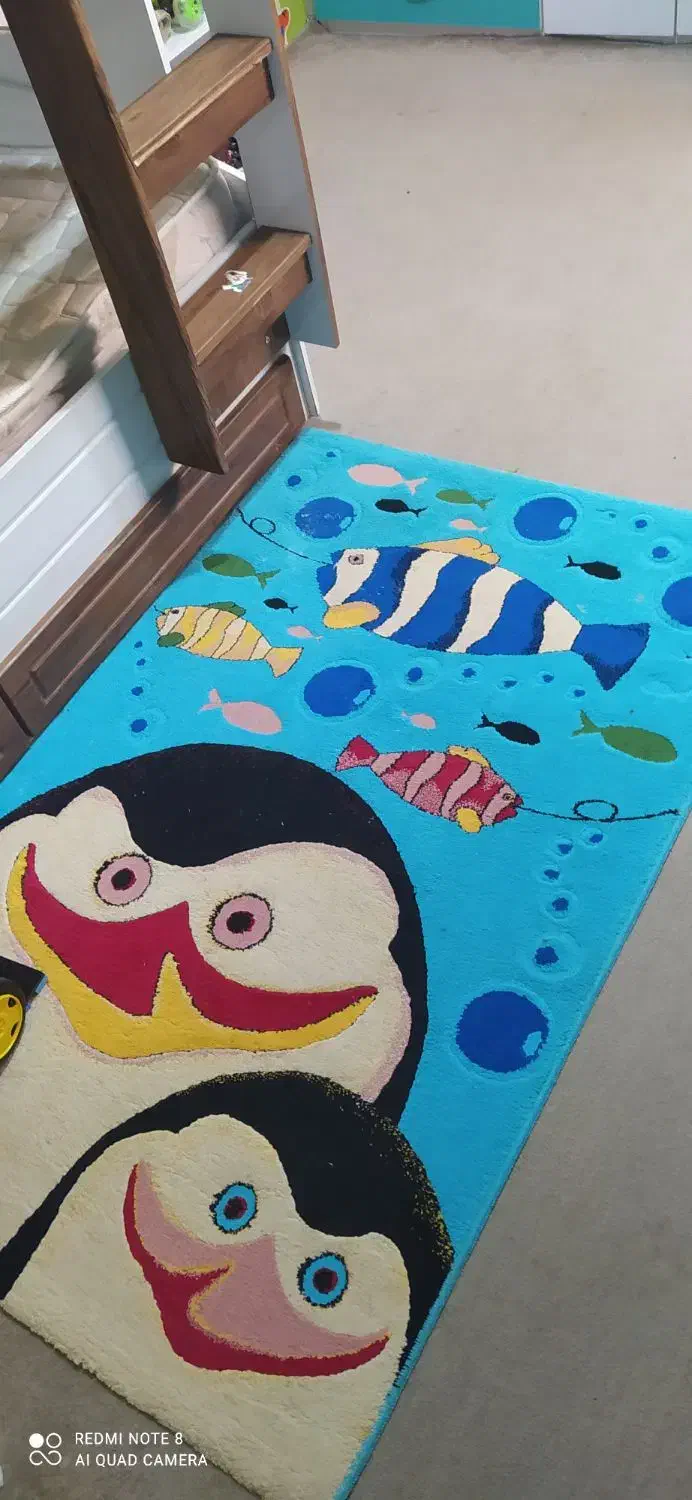 فرش کودک در حد نو|فرش|بجنورد, |دیوار
