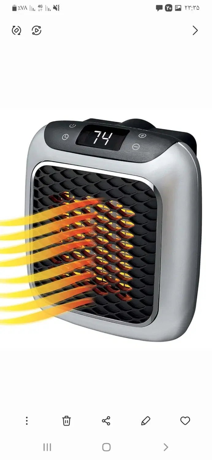 هیتر ریموت دار 800 وات مدل HANDY HEATER|بخاری، هیتر، شومینه|تهران, گرگان|دیوار