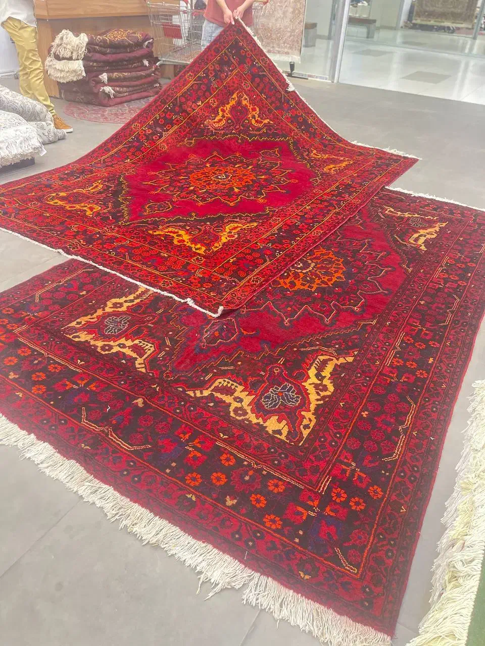 فرش دستباف (بساک)شعبه دورود جنب فرمانداری|فرش|مشکین‌دشت, |دیوار