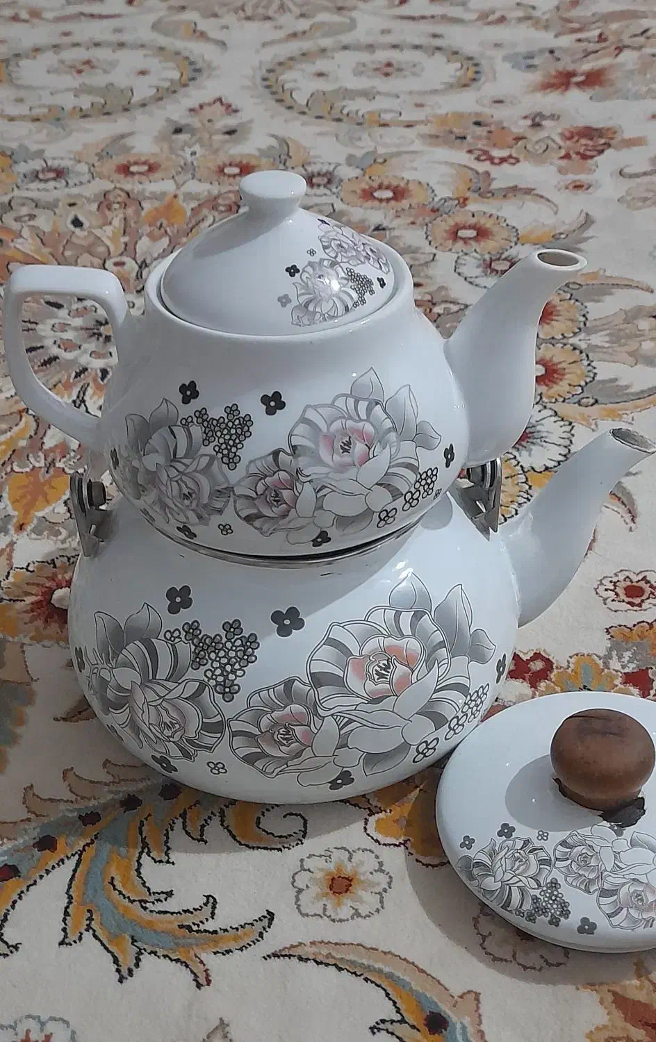 کتری قوری در حد نو|قوری، کتری، قهوه‌ساز دستی|کرمانشاه, |دیوار