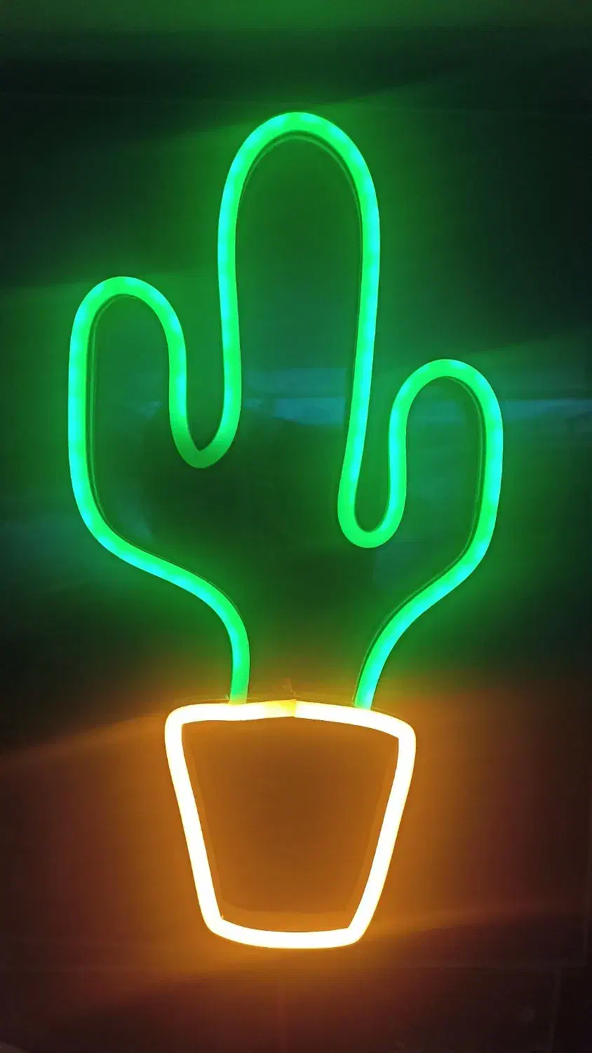 تابلو نئون طرح کاکتوس|ریسه و چراغ تزئینی|نجف‌آباد, ویلاشهر|دیوار