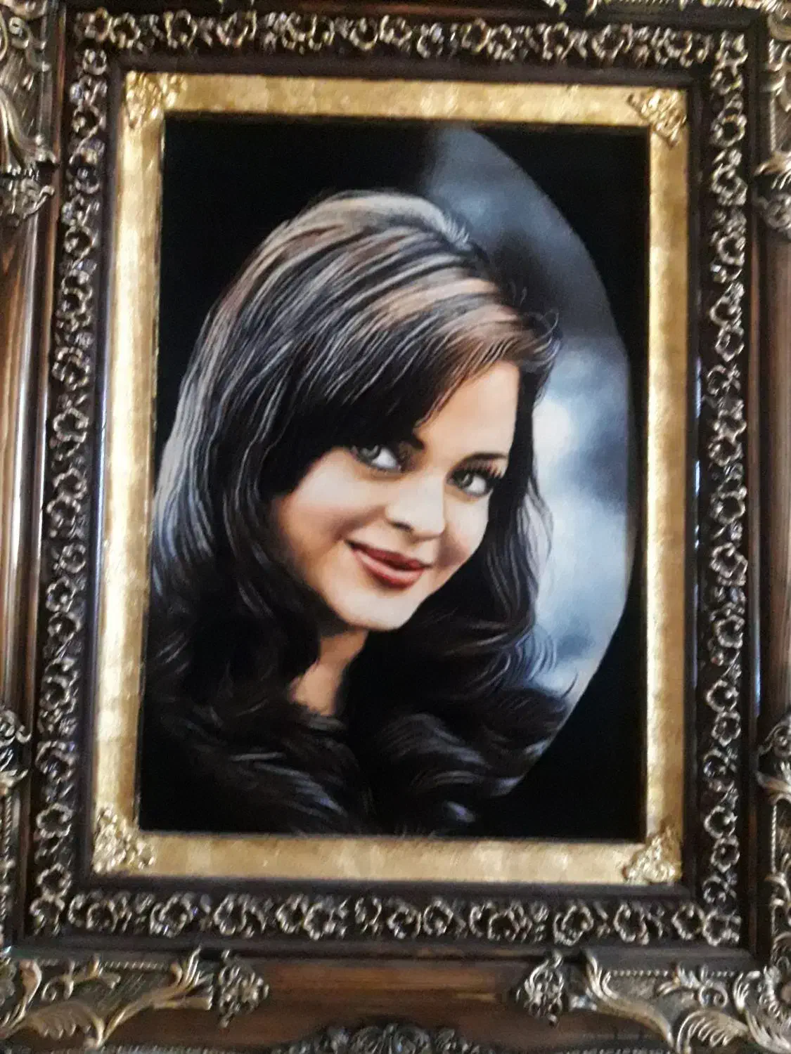 تابلو فرش دستبافت دختر ماه|تابلو فرش|تبریز, |دیوار