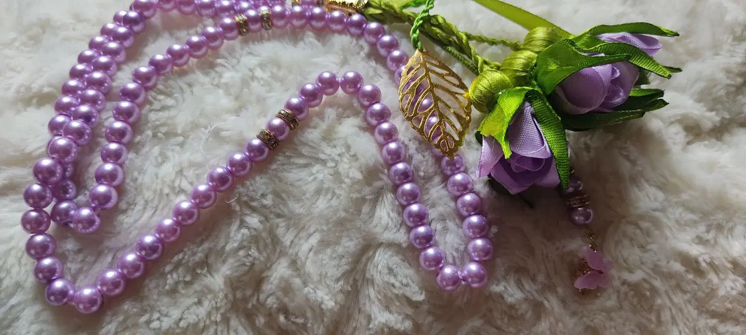 تسبیح با گل روبانی|زیورآلات و اکسسوری|لاران, |دیوار