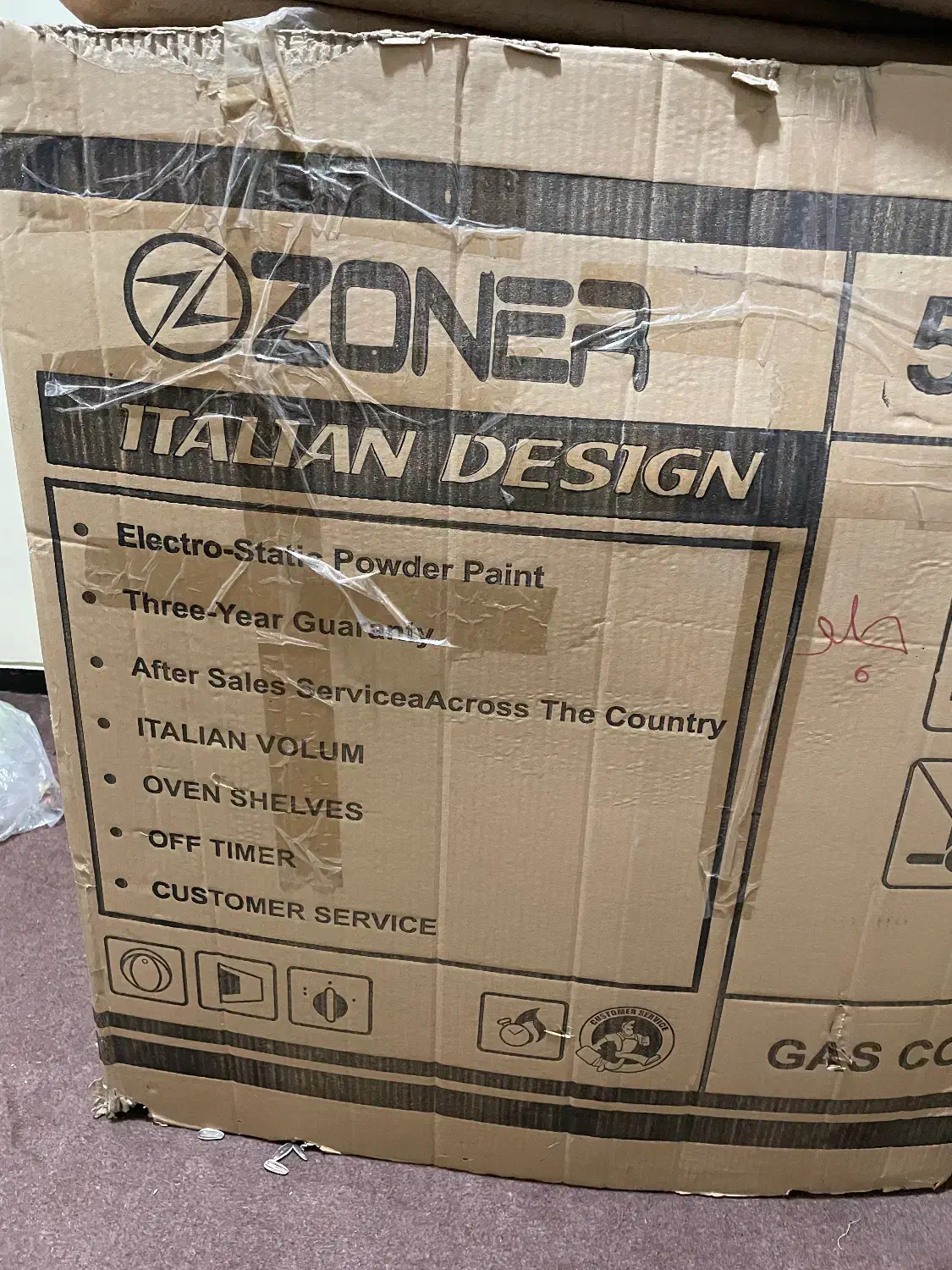 فرگاز زونر مدل ۲۰۲۲ طراحی ایتالیا|اجاق گاز و لوازم برقی پختوپز|فولادشهر, A2|دیوار