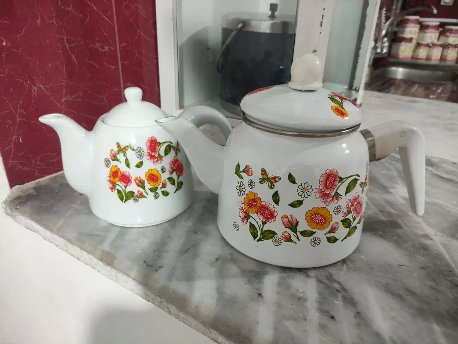 قوری کتری|قوری، کتری، قهوه‌ساز دستی|نیشابور, گنبد سبز|دیوار