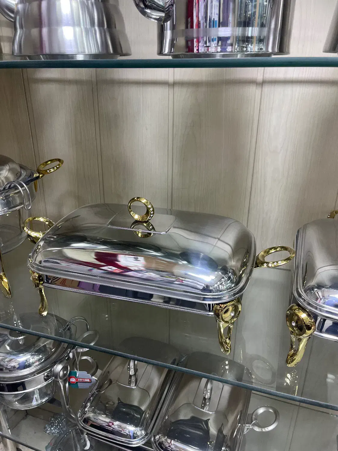 سوفله خوری استیل دسته طلایی رزلند|ظروف سرو و پذیرایی|تهران, کیانشهر|دیوار