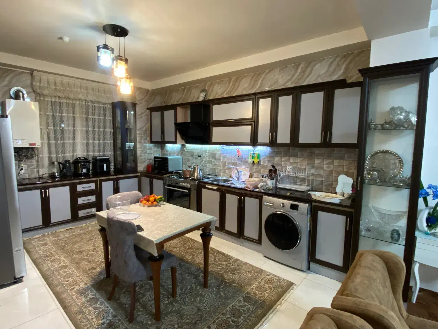 کابینت کامل آشپزخانه دست دوم به همراه هود|جاکفشی، کمد، دراور|اردبیل, |دیوار