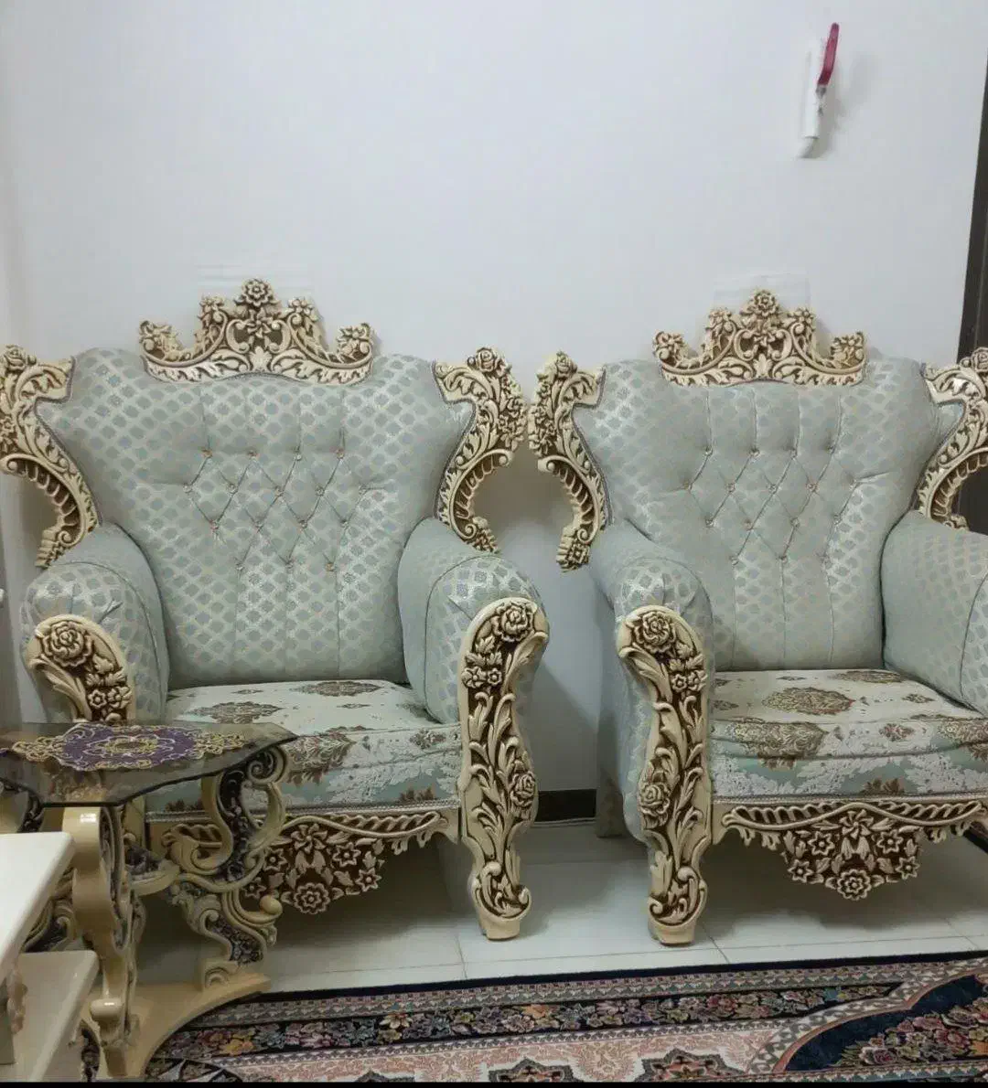 مبل سلطنتی تخفیف پای معامله|مبلمان خانگی و میز عسلی|تهران, هلال احمر|دیوار