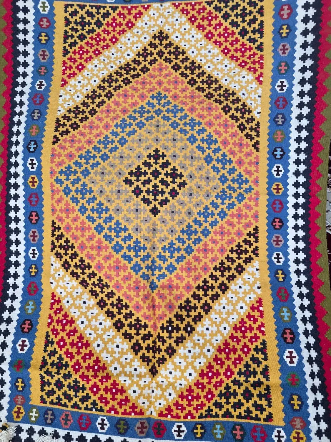 گلیم مرینوس|گلیم، جاجیم، گبه|شیراز, تندگویان|دیوار