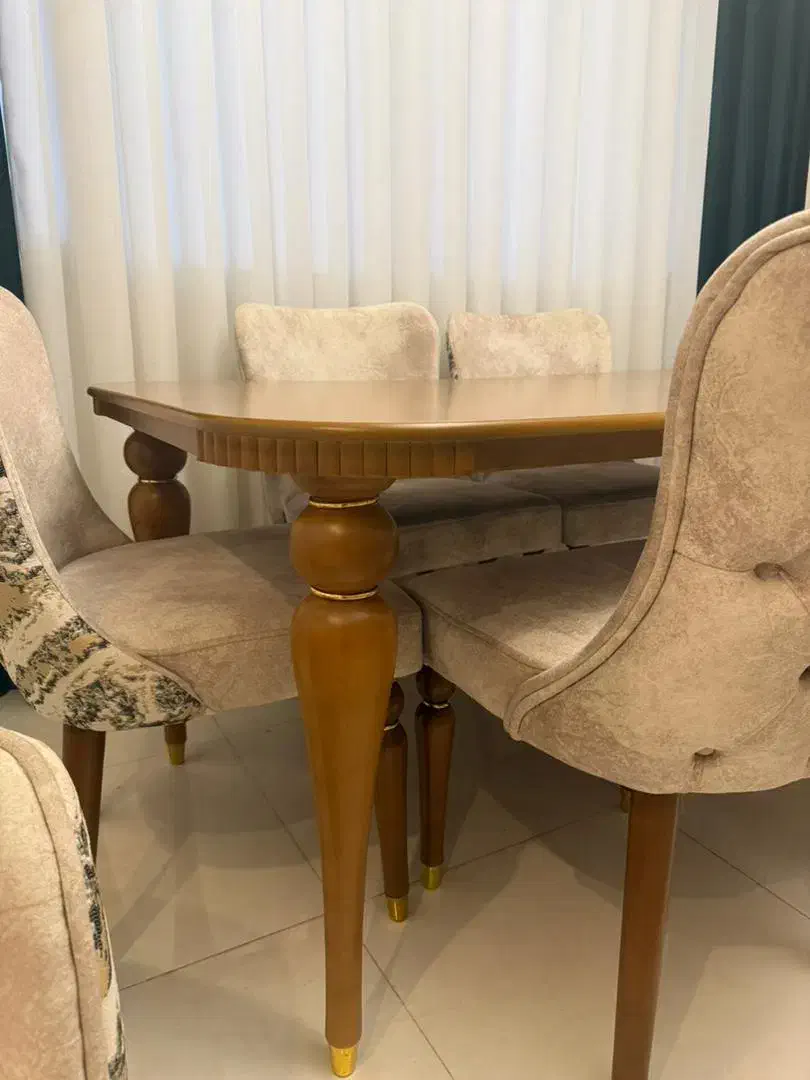 میز ناهارخوری ۶ نفره چستر|میز و صندلی غذاخوری|هشتگرد, شهرک گلها|دیوار