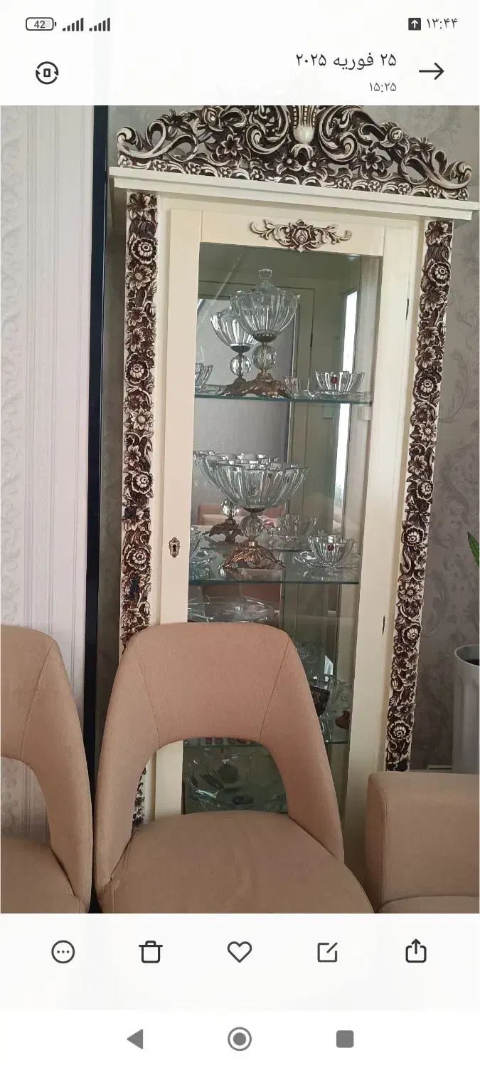 بوفه و ساعت ایستاده در حد نو|بوفه، ویترین، کنسول|محمدشهر, محمدشهر|دیوار