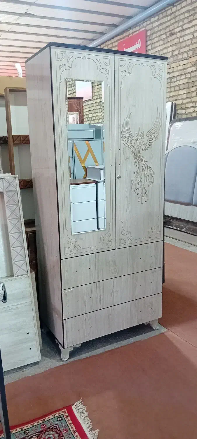 کمد لباس آیینه دار|جاکفشی، کمد، دراور|یزد, |دیوار