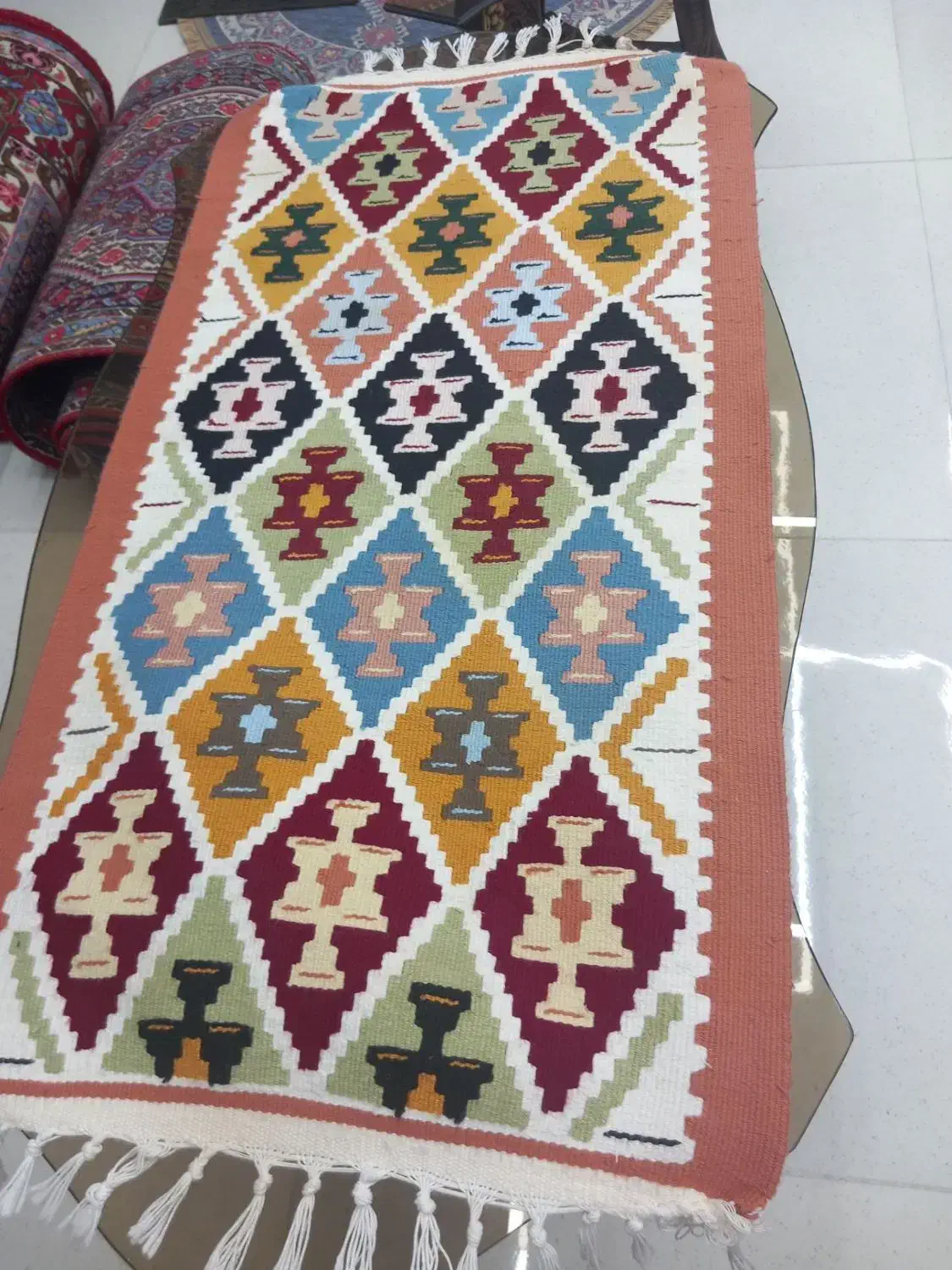 رو میزی|گلیم، جاجیم، گبه|سنندج, |دیوار