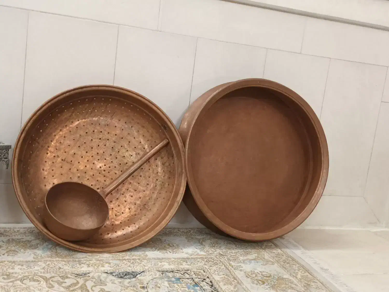 چراغ خواب و ظروف مسی قدیمی عتیقه|چراغ خواب و آباژور|تهران, شهرک ولیعصر شمالی|دیوار