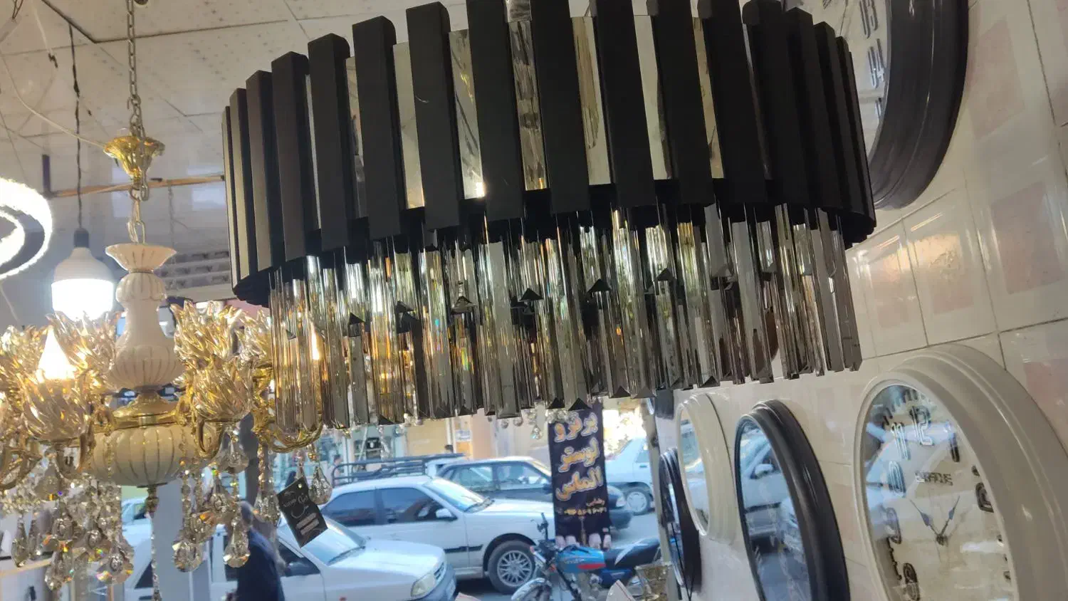 دنیای برنز و لوستر الماس|لوستر و چراغ آویز|کوهدشت, |دیوار