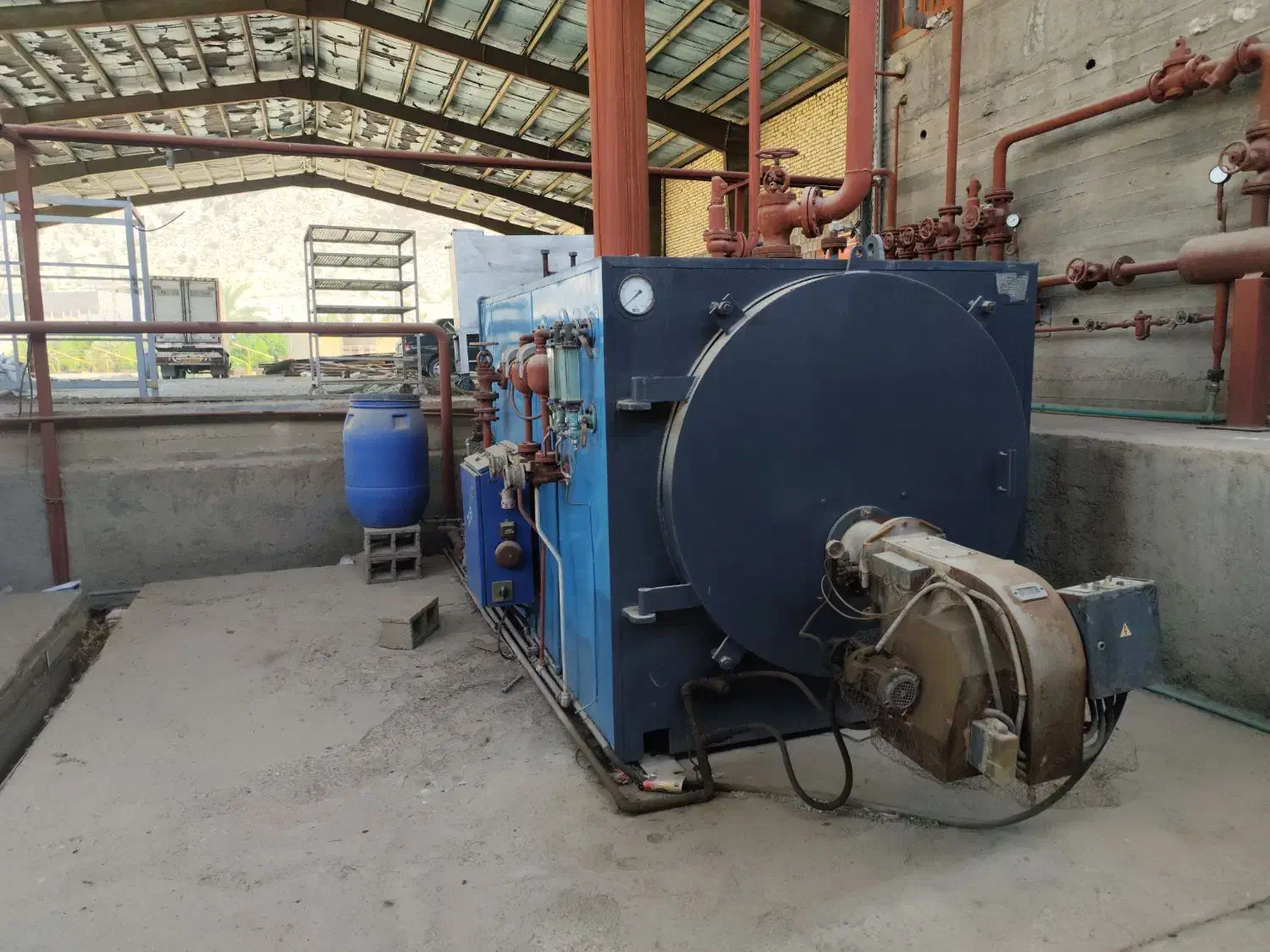 دستگاه دیگ بخار|ماشین‌آلات صنعتی|شیراز, مبعث|دیوار