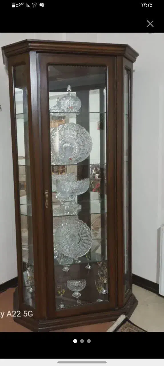 بوفه چوب گردو|بوفه، ویترین، کنسول|اسلامشهر, شهرک مهدیه|دیوار