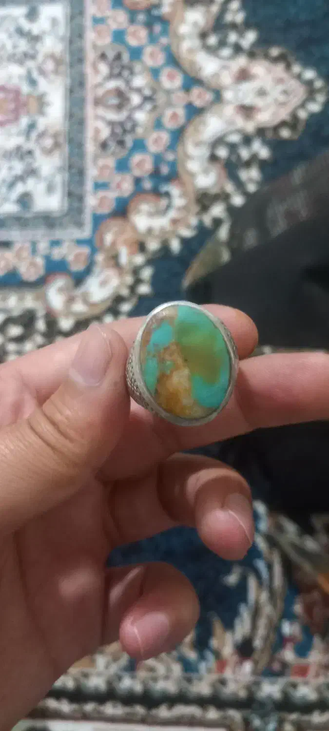 فیروزه نیشابور سیدی با رکاب دست ساز محمد مهدی|جواهرات|چهارباغ, |دیوار