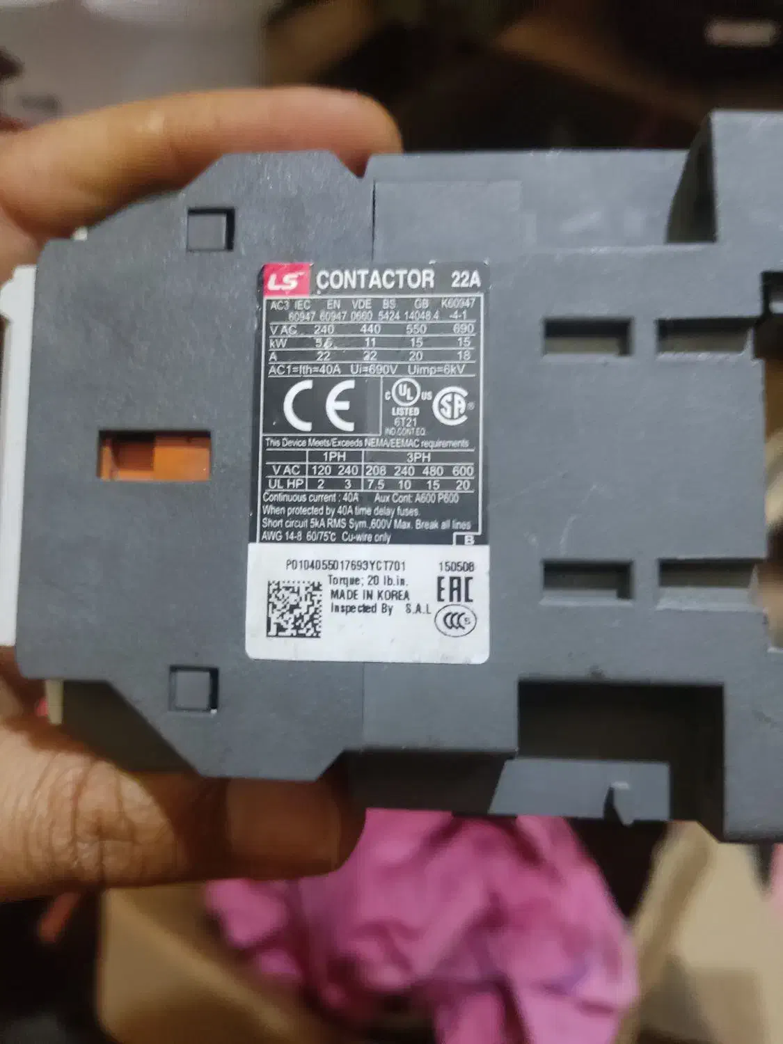 در حد نو کنتاتور۲۲a25a مینیاتور 3فاژ ۳۲ آمپر محاف|مصالح و تجهیزات ساختمان|هشتگرد, شهرک ریحانه|دیوار