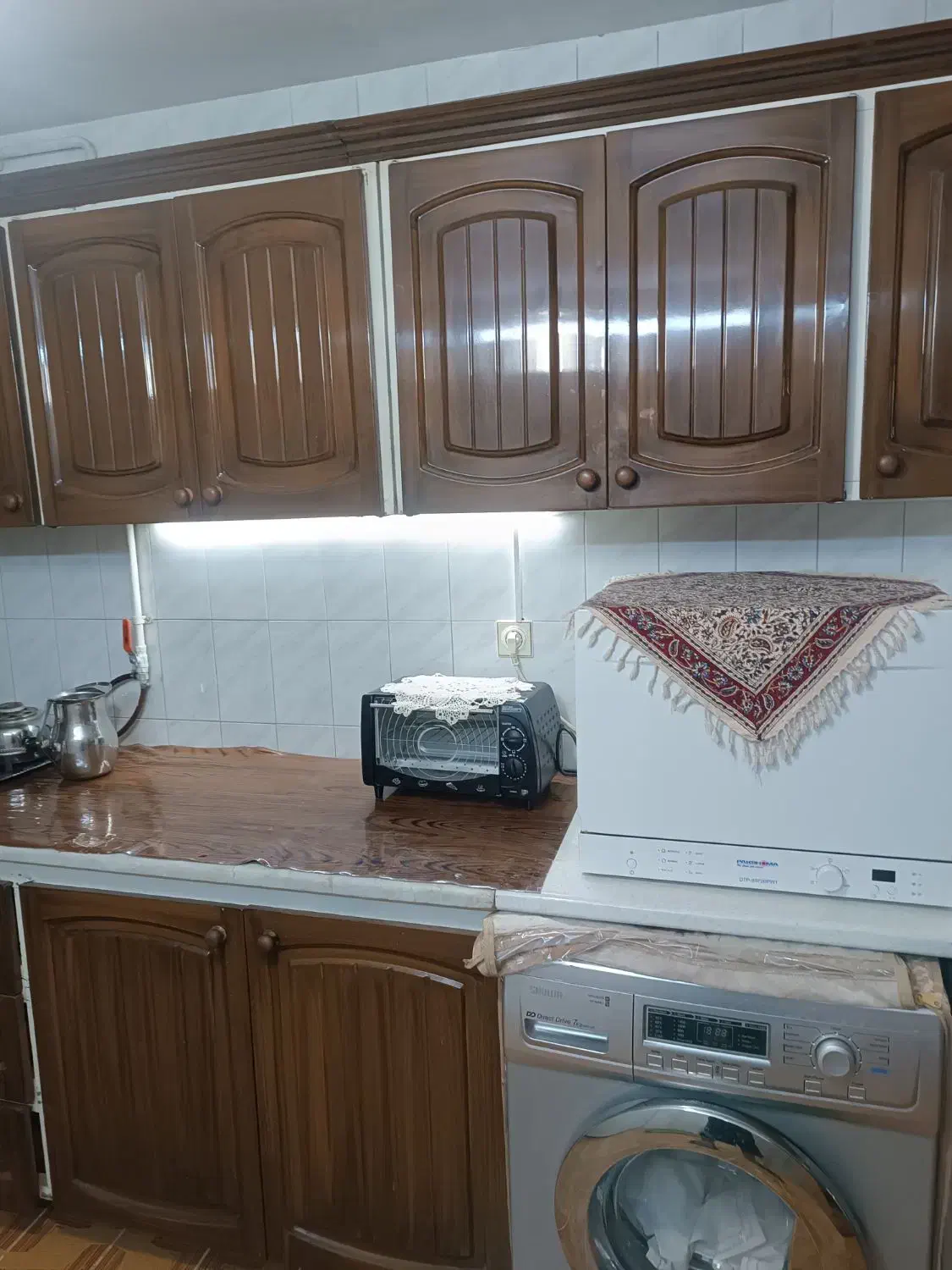 کابینت آشپزخانه|آب‌چکان و نظم‌دهنده ظروف|قم, زنبیل آباد|دیوار