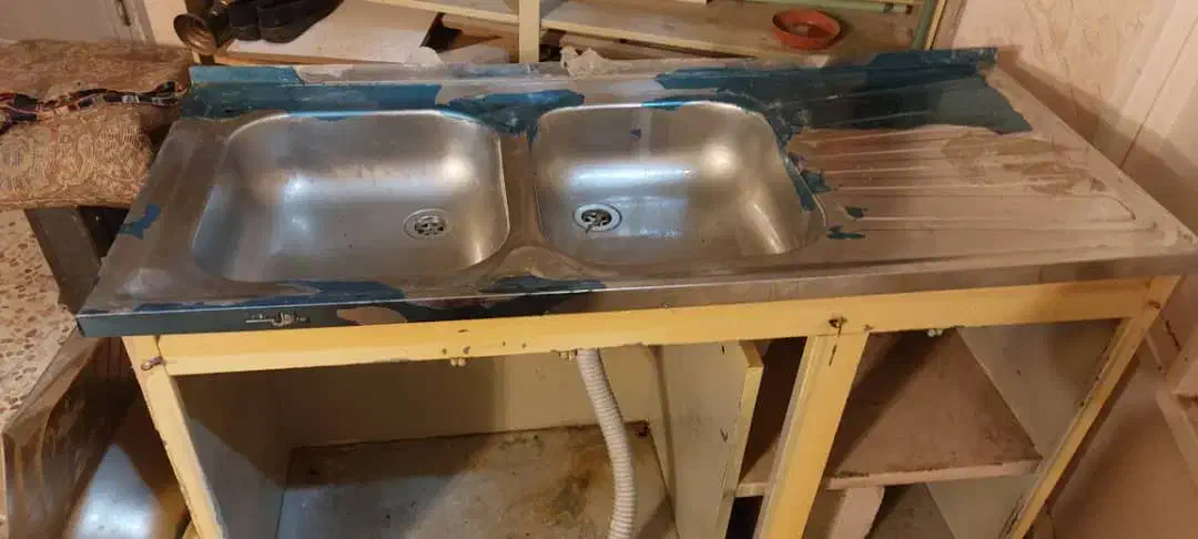 سینک ظرفشویی همراه کابینت|مصالح و تجهیزات ساختمان|برازجان, |دیوار