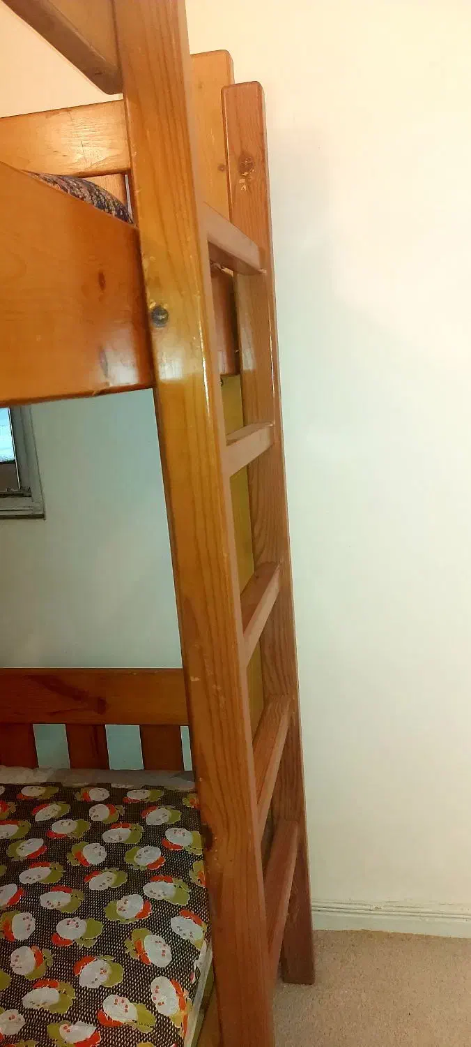 تخت دوطبقه چوب روسی در بابلسر|تخت و سرویس خواب|تهران, قبا|دیوار