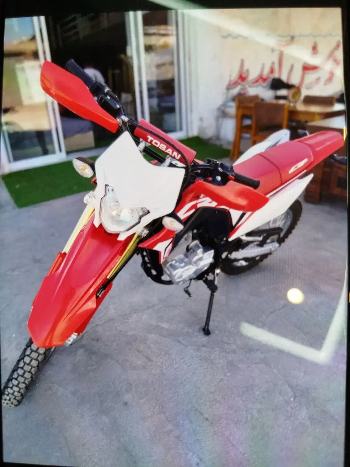موتور tosan قرمز|موتورسیکلت|بردسکن, |دیوار