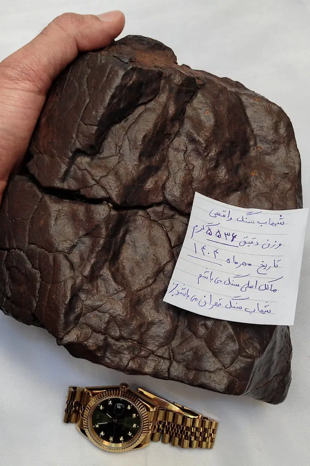 ((شهاب سنگ کُندرایتی وزن 5536 گرم شناسنامه دارد))|جواهرات|تهران, شهرک چیتگر|دیوار