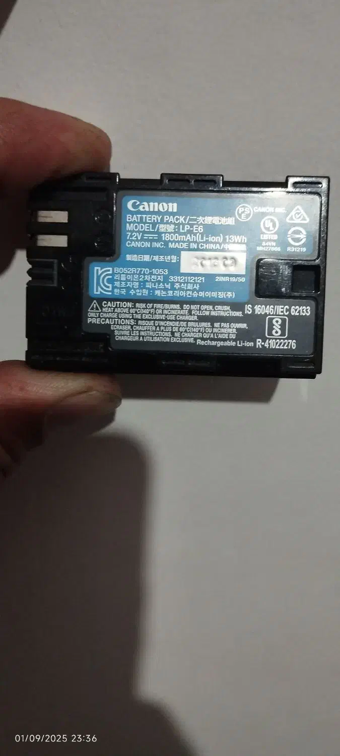 باطری canon|دوربین عکاسی و فیلم‌برداری|قرچک, زیبا شهر|دیوار