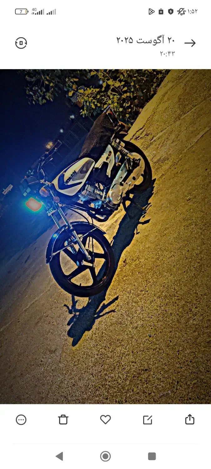 125 مدل 1402خشک خشک|موتورسیکلت|دزفول, |دیوار